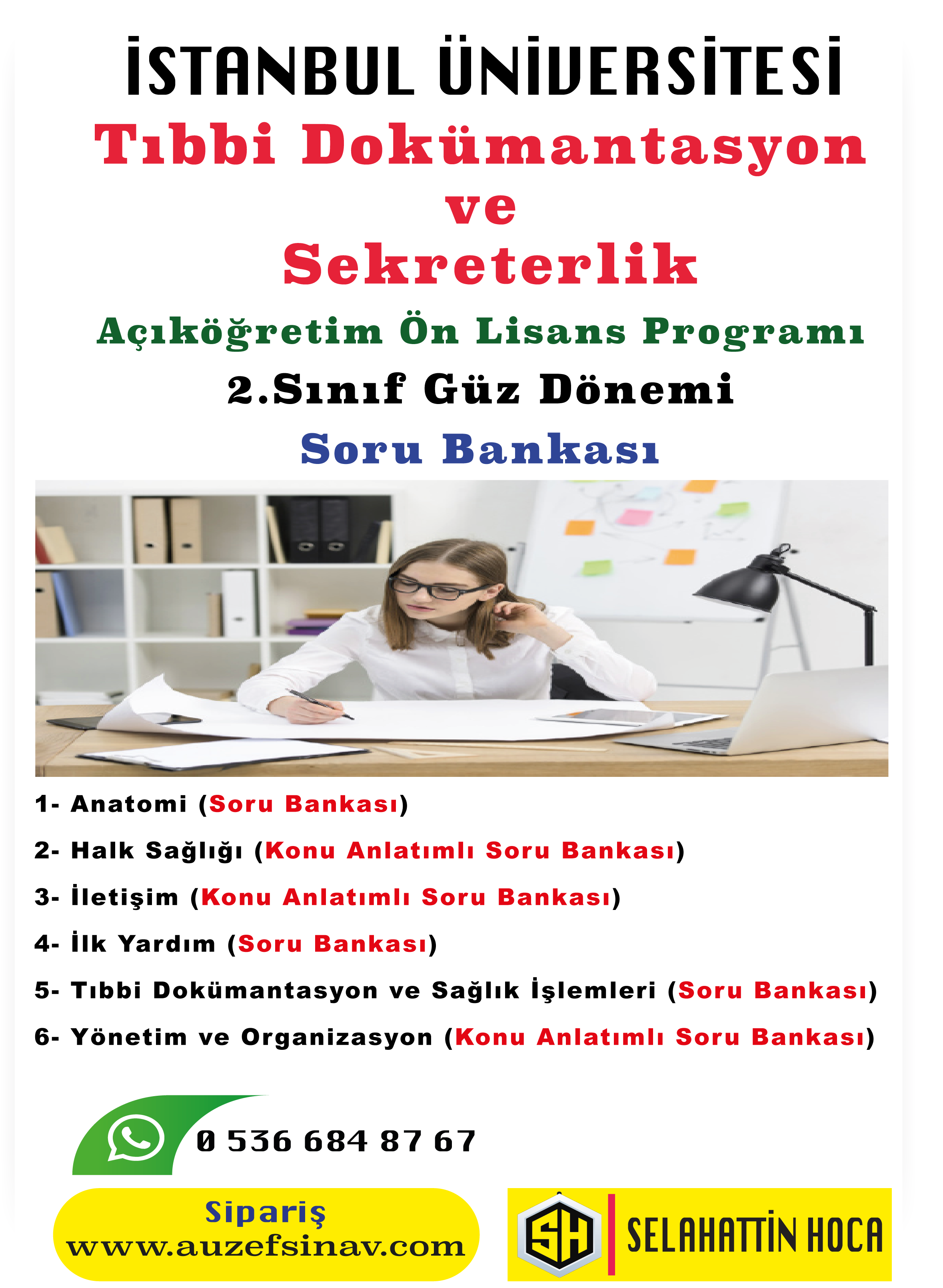 Tıbbi Dokümantasyon ve Sekreterlik 2.Sınıf Soru Bankası